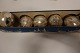 Old Christmas balls made of glass and with the old 
box
The price is for the total lot of 5 pieces
These old Christmas balls are silver colour with 
white and "snow"
Look at the old box with the good old drawings
In a good condition