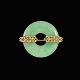 C. Rasmussen - 
Copenhagen. 14k 
Gold Brooch 
with Jade.
Designed and 
crafted by C. 
Rasmussen - ...