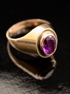 8 carat gold ring size 54 with amethyst