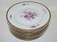 Purple Flower Juliane Marie with gold edge
Luncheon plate 23.0 cm.