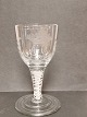 Wine glass 
dated 1798 
initials A.C 
Norway Hurdal 
Glassworks 
Height 12.2 cm.