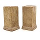 A pair of original decorated pedestals. Sweden circa 1820. H: 49cm. Base: 
26x26cm