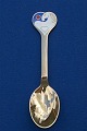 Michelsen Christmas spoon 1978 of Danish gilt sterling silver