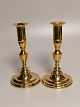 A pair of 
candlesticks of 
brass Denmark 
approx year 
1840-1850 
Height 17.5cm.