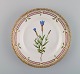 Royal Copenhagen Flora Danica salad plate in hand-painted porcelain with flowers 
and gold decoration. Model number 20/3573.
