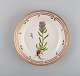 Royal Copenhagen Flora Danica salad plate in hand-painted porcelain with flowers 
and gold decoration. Model number 20/3573.
