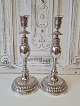 Pair of very 
beautiful 
Empire 
candlesticks in 
silver.
Stamped: CT - 
Altonas cote of 
arms ...