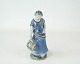 Stoneware 
figure with 
light blue 
glaze by L. 
Hjort.
19 cm.