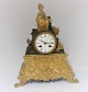 Gueriniere A Saumur. Bronze clock. Height 31 cm. Produced approx. 1840. Wrench included