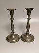 A pair of 
pewter rods 
with loose 
cuffs Sweden 
about 1840-1850 
Height 27cm 
Diameter foot 
13cm.