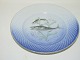 Bing & Grondahl Seagull with gold edge, fish plate number 10: Mackerel (Makrel).Decoration ...