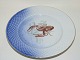 Bing & Grondahl Seagull with gold edge, fish plate number 11: Crayfish (Krebs).Decoration ...