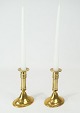 A set of 
candlesticks of 
brass and in 
great used 
condition from 
the 1920s.
14.5 x 7 cm.