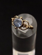 14 carat gold ring size 61 with aquamarine