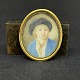 Height 5.5 cm.
Width 4.5 cm.
Highly 
detailed 
miniature 
portrait of boy 
in blue jacket 
and ...