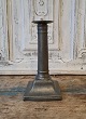 Beautiful 1800s pewter candlestick with loose cuff. With indistinct stamp. Height 21.5 cm.