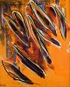 Ivy Lysdal, b 
1937. Danish 
ceramist and 
painter. 
Acrylic on 
canvas. 
Abstract 
modernist 
painting. ...