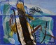 Ivy Lysdal, b 
1937. Danish 
ceramist and 
painter. 
Acrylic on 
canvas. 
Abstract 
modernist 
painting. ...