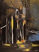 Ivy Lysdal, f 1937. Dansk keramiker og kunstmaler. Akryl på lærred. Abstrakt 
modernistisk maleri. Koloristisk palette. Sent 1900-tallet.
