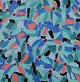 Ivy Lysdal, f 1937. Dansk keramiker og kunstmaler. Akryl på lærred. Abstrakt 
modernistisk maleri. Koloristisk palette, sent 1900-tallet.
