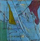 Ivy Lysdal, b 
1937. Danish 
ceramist and 
painter. 
Acrylic on 
canvas. 
Abstract 
modernist 
painting. ...