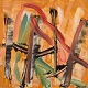 Ivy Lysdal, b 
1937. Danish 
ceramist and 
painter. 
Acrylic on 
canvas. 
Abstract 
modernist 
painting. ...