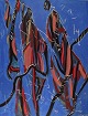 Ivy Lysdal, b 
1937. Danish 
ceramist and 
painter. 
Acrylic on 
canvas. 
Abstract 
modernist 
painting. ...