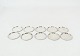 Set of glass 
trays in 825 
silver. 
5.5 cm.