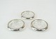 Set of glass 
trays in 
hallmarked 
silver and 
glass from the 
1920s.
2 x 9.5 cm.