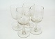 Set of four 
remembrance 
glass by 
Holmegaard from 
the 1890s.
16 x 7.5 cm.