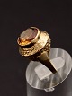 14 carat gold ring size 51-52 with citrine