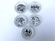 Arabia, 5 small 
plates, 9cm in 
diameter * With 
small glaze 
defects *