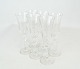 Set of six 
champagne 
glass, in great 
antique 
condition.
21,5 x 6,5 cm