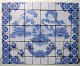 Bjørn Wiinblad 
(1918-2006). 
Huge unique 
wall light / 
relief with six 
light arms made 
of blue ...
