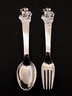 H C Andersen 830 silver Children's cutlery  
