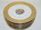 Royal 
Copenhagen 
Variant of Gold 
Basket, small 
bread/side 
plate with 
flower 
decoration and 
wide ...