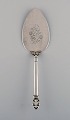 Georg Jensen Acorn serving spade in openwork sterling silver.
