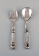 Rare Georg Jensen Acorn salad set in all sterling silver.
