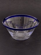 Large ymer bowl H. 9 cm. D. 19.5 cm. with blue border
