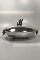 Vintage Georg Jensen Sterling Silver Oval Lidded Serving Dish No 408B