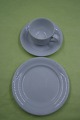 White Magnolia Danish porcelain, settings coffee 
service of 3 pieces