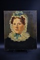 item no: 1800 tals kvinde portræt 2