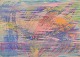 Ivy Lysdal, f 
1937. Dansk 
keramiker og 
kunstmaler. 
Gouache og 
oliekridt på 
karton. 
Abstrakt ...