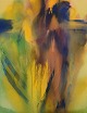 Ivy Lysdal, f 
1937. Dansk 
keramiker og 
kunstmaler. 
Gouache på 
papir. Abstrakt 
modernistisk 
...
