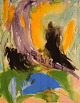 Ivy Lysdal, f 
1937. Dansk 
keramiker og 
kunstmaler. 
Gouache på 
papir. Abstrakt 
modernistisk 
...