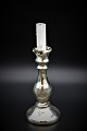 Candlestick in 
Mercury glass 
from the 1800 
century with 
fine old 
patina. Height: 
18,5 cm.