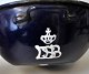 DSB enamel 
washbasin, 19th 
century blue 
and white 
enamel. With 
Art Nouveau 
monogram and 
royal ...