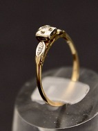 14 carat gold ring size 53 with diamond