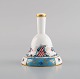 Herend table bell in hand-painted porcelain with flowers and gold decoration. 
1980s.
