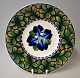 Aluminum plate 
200/352, 
approx. 1905, 
Copenhagen, 
Denmark. 
Decorated with 
leaf wreath and 
blue ...
